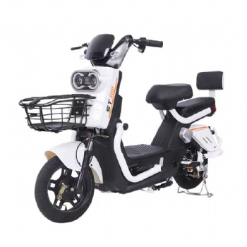 Luxury Halo Ring LED Headlight Electric Bicycle 2 Seater Sports City Mobility Scooter Digital Dashboard Anti-Slip Pedal Moped Ebike