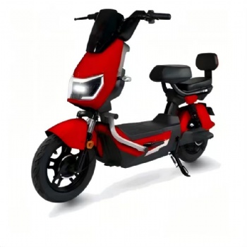 Off-Road Style Army Green Electric Bicycle 48V E-Bike Sports City Moped Scooter with Orange Bumper Skeleton and Passenger Backrest Adult Electric Bike